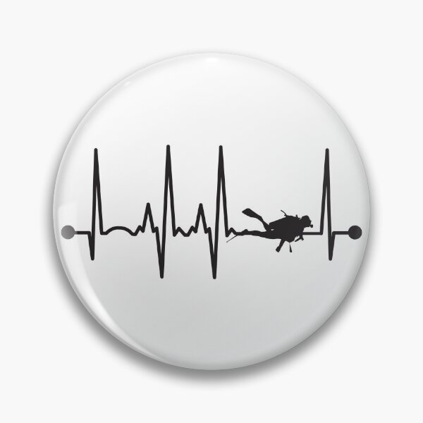 Item preview, Scubadiving Heartbeat designed and sold by teesaurus.