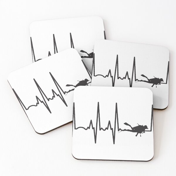 Item preview, Scubadiving Heartbeat designed and sold by teesaurus.