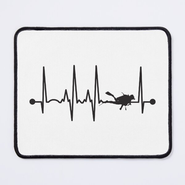 Item preview, Scubadiving Heartbeat designed and sold by teesaurus.