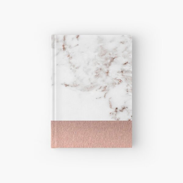 Rose gold marble and foil Hardcover Journal