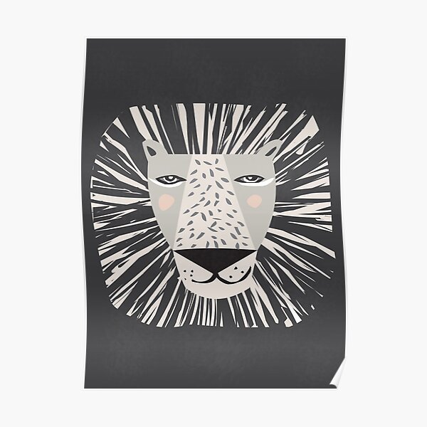 Friendly Lion Poster
