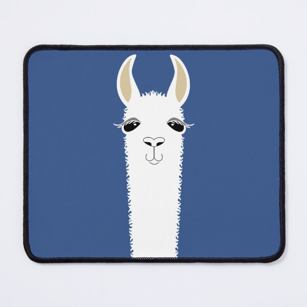 Item preview, LLAMA PORTRAIT ON CLASSIC BLUE designed and sold by Jean Gregory Evans.