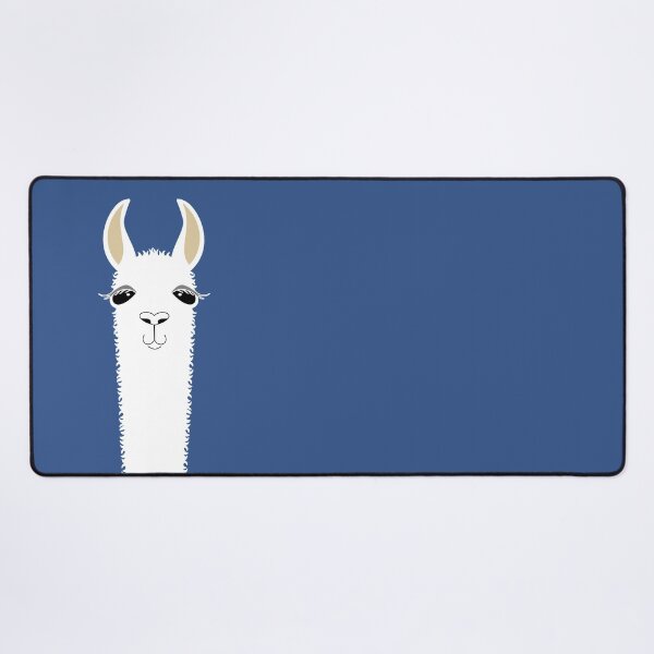 Item preview, LLAMA PORTRAIT ON CLASSIC BLUE designed and sold by Jean Gregory Evans.