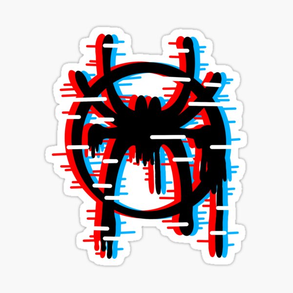 SPIDEY MILES holographic sticker — Sketched by Ste