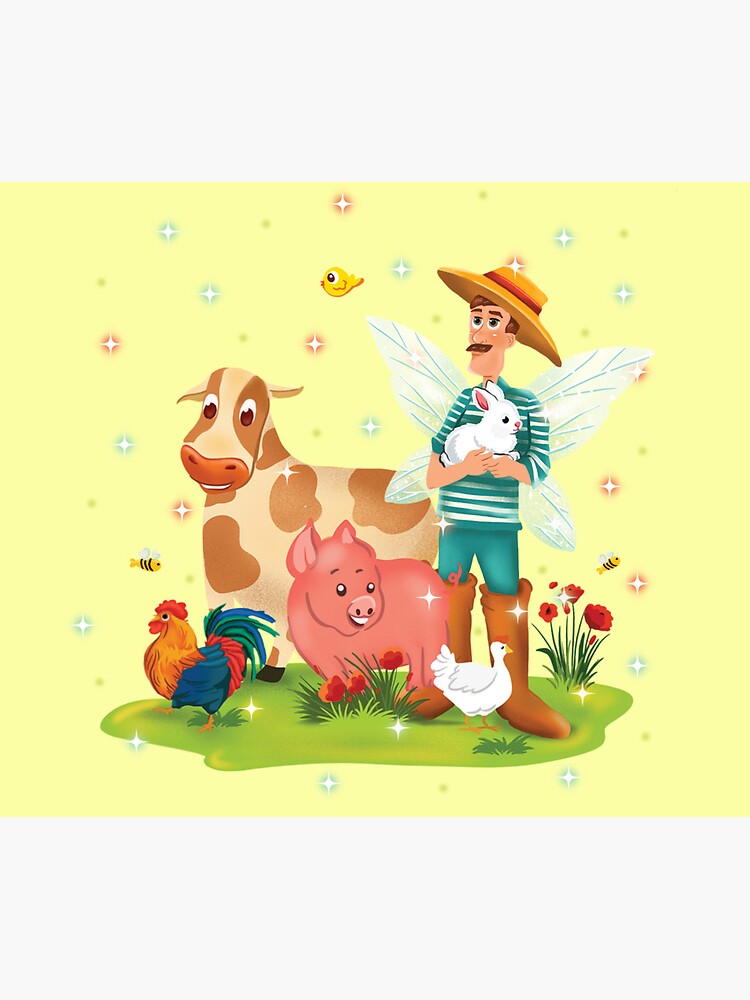 Thumbnail 5 of 5, Mouse Pad, Magical Fairy Farm Life With Jonathan The Fairy Farmer™ designed and sold by TeelieTurner.