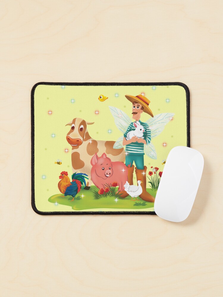 Thumbnail 1 of 5, Mouse Pad, Magical Fairy Farm Life With Jonathan The Fairy Farmer™ designed and sold by TeelieTurner.