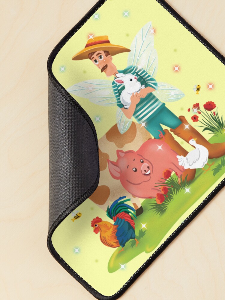 Thumbnail 2 of 5, Mouse Pad, Magical Fairy Farm Life With Jonathan The Fairy Farmer™ designed and sold by TeelieTurner.