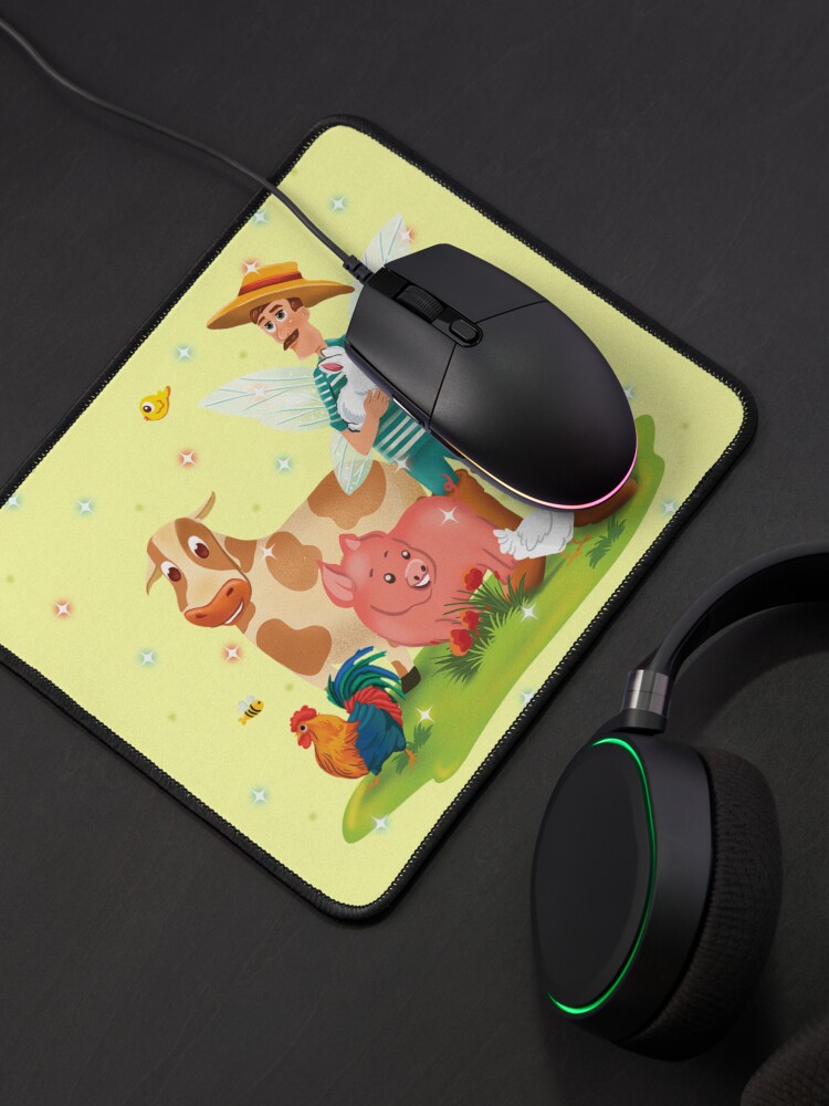 Thumbnail 4 of 5, Mouse Pad, Magical Fairy Farm Life With Jonathan The Fairy Farmer™ designed and sold by TeelieTurner.