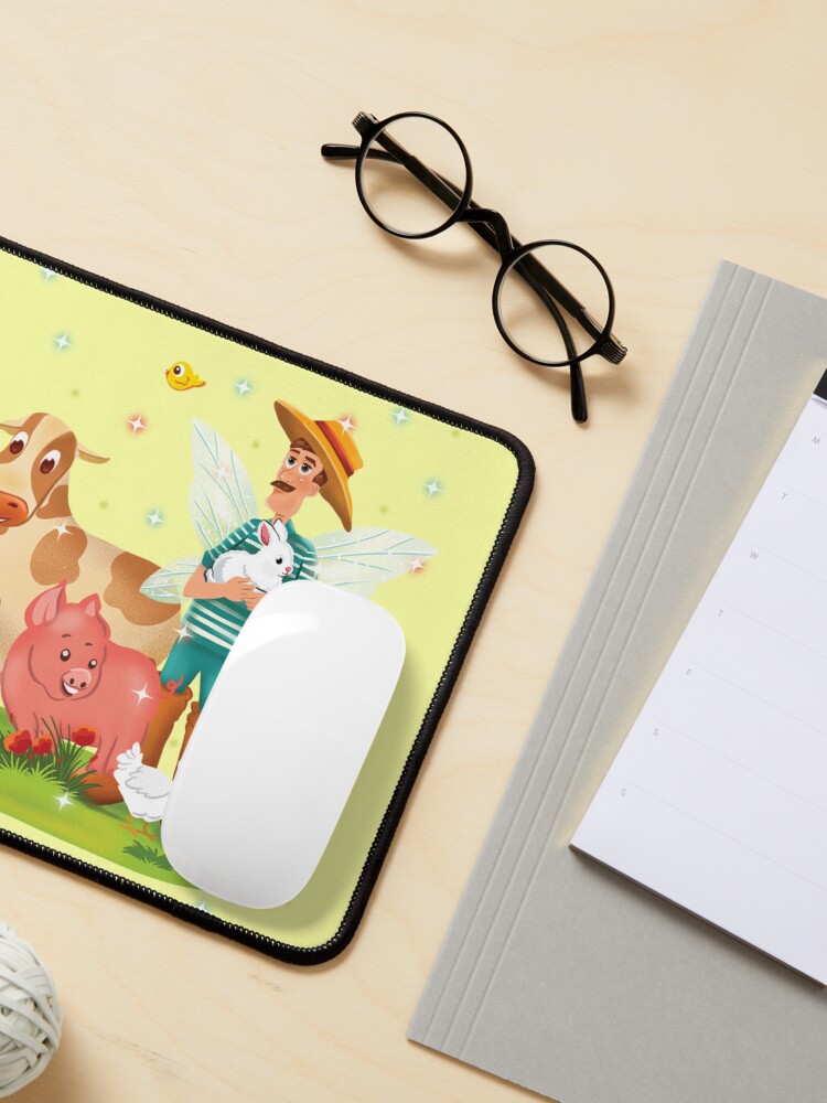 Thumbnail 3 of 5, Mouse Pad, Magical Fairy Farm Life With Jonathan The Fairy Farmer™ designed and sold by TeelieTurner.