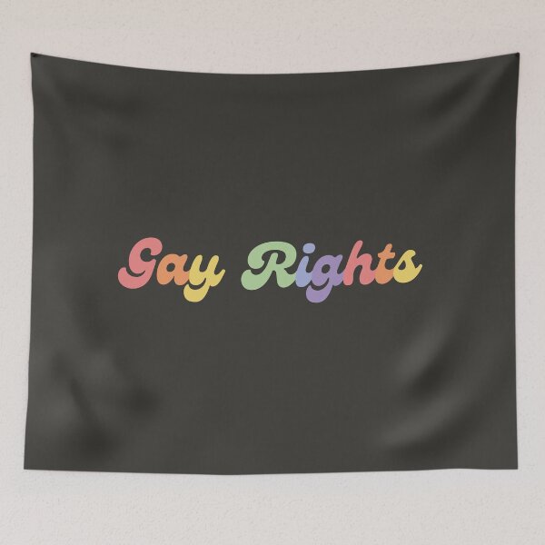 Item preview, Gay Rights Groovy Retro Rainbow designed and sold by bykirstco.