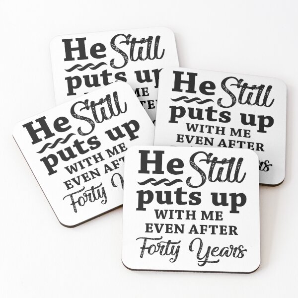 Item preview, Funny 40th Wedding Anniversary designed and sold by thepixelgarden.