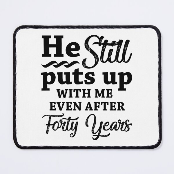 Item preview, Funny 40th Wedding Anniversary designed and sold by thepixelgarden.