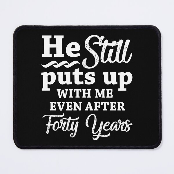 Item preview, Funny 40th Wedding Anniversary designed and sold by thepixelgarden.