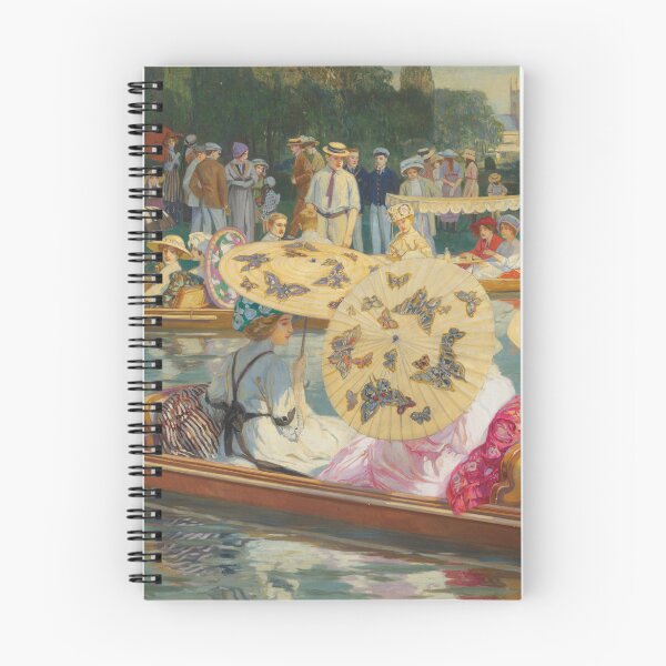 Item preview, Punting on the Thames | Raimund Germela | Victorian Art designed and sold by CJET.