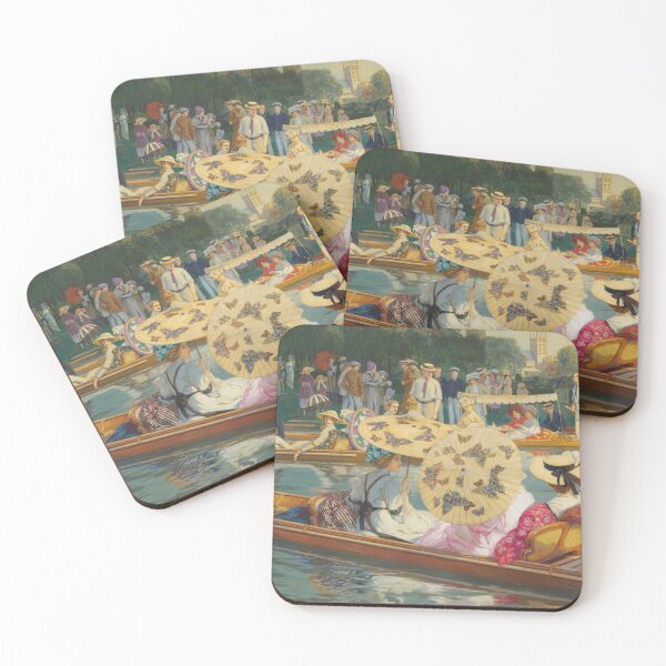 Item preview, Punting on the Thames | Raimund Germela | Victorian Art designed and sold by CJET.