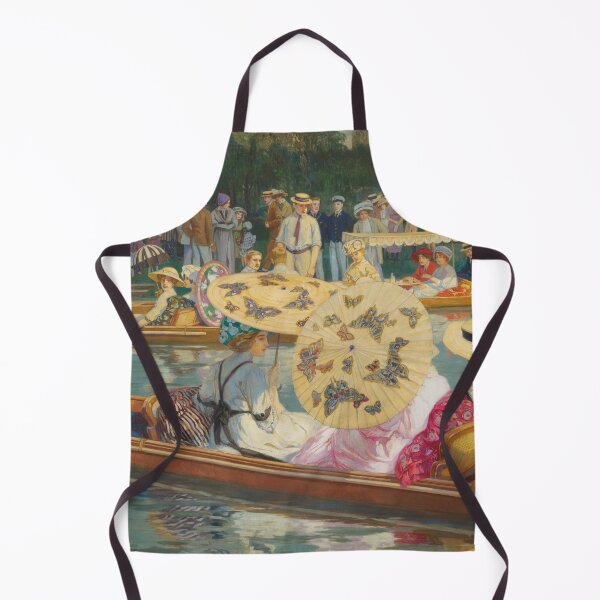 Item preview, Punting on the Thames | Raimund Germela | Victorian Art designed and sold by CJET.