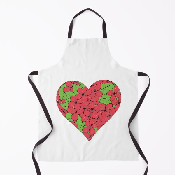 Item preview, red and green Flower heart art sticker gift for wife gift for gilfriend gift for flower lovers for botanists for tatto lovers designed and sold by GhostAmine.