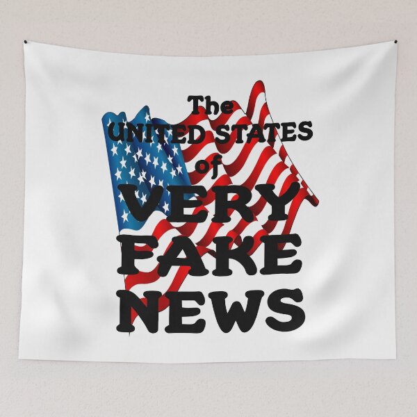 Item preview, The United States of Very Fake News designed and sold by PopsTees.