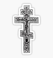 Orthodox cruxifix Sticker