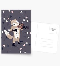 FOXY VIOLINIST Postkarten