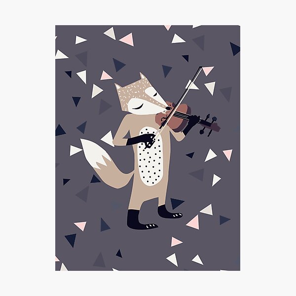 FOXY VIOLINIST Photographic Print