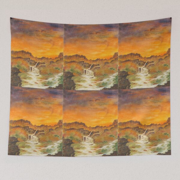 Item preview, A Sunset Waterfall designed and sold by Scott and Mary Schneider art_photography.