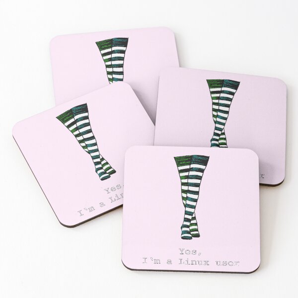 Item preview, Femboy Linux Socks (Programmer Socks) designed and sold by Jusnim.