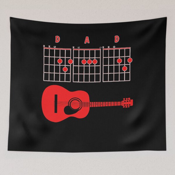 Item preview, Dad Rocks Red Acoustic Guitar Rock and Roll Gift for Fathers Day or Dad Birthday designed and sold by podguy.