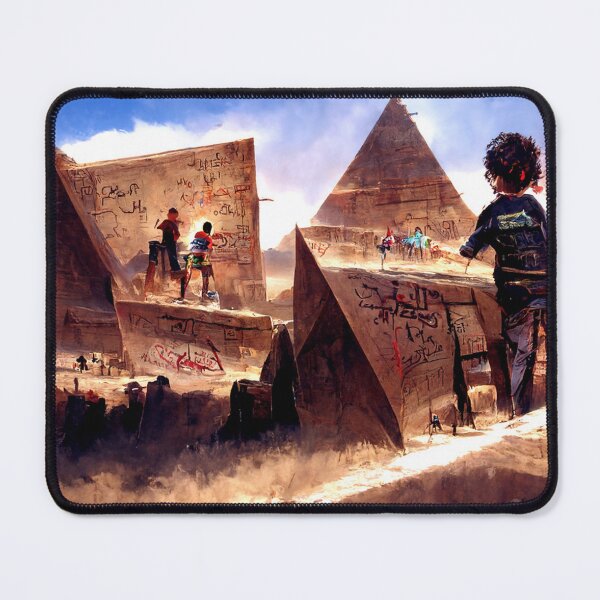 Item preview, Kids Vandalizing Pyramids | Concept Art designed and sold by Stoneralia.