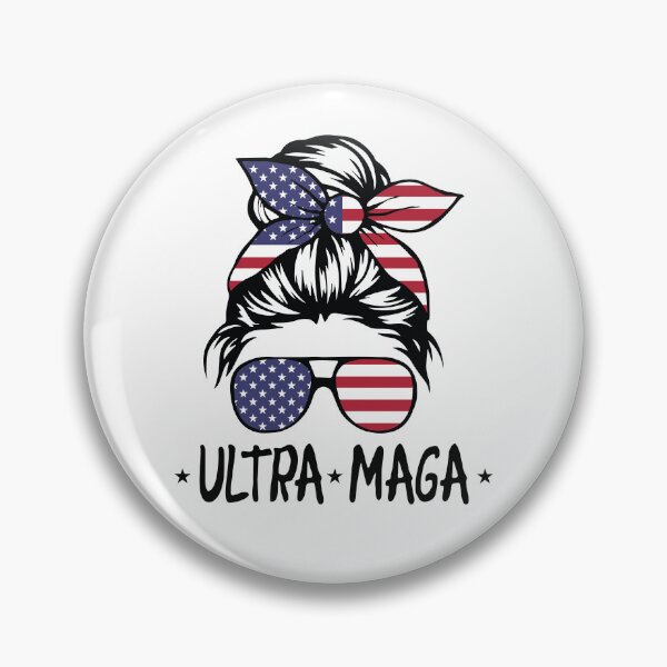 Item preview, Ultra Maga And Proud Of It Pro Trump Ante Joe Biden Messy Bun Ultra Maga designed and sold by ollalla.