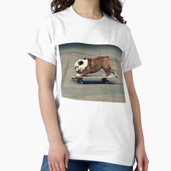 Vista previa del artículo con la obra «Bulldog Inglés Skateboarding», diseñado y vendido por Wolfy06.