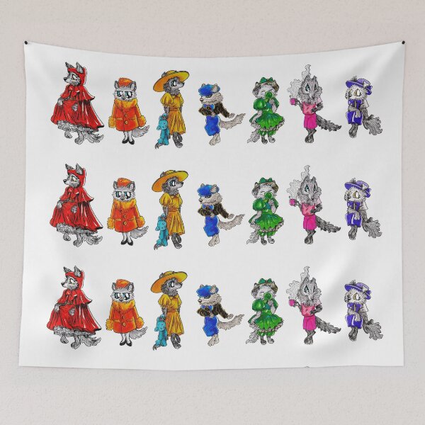 Item preview, Rainbow 1920s Werewolf Babies designed and sold by Brooksie Fontaine.
