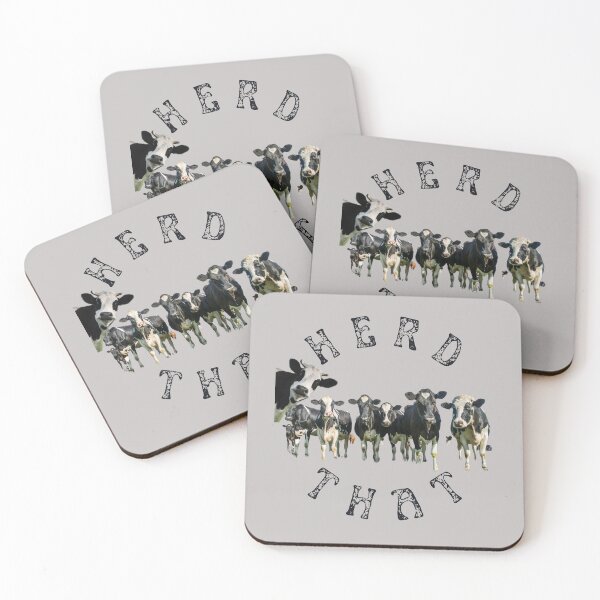 Item preview, 'Herd That' Funny Cows - Cow Lovers Gifts designed and sold by Pawfect-Purr.