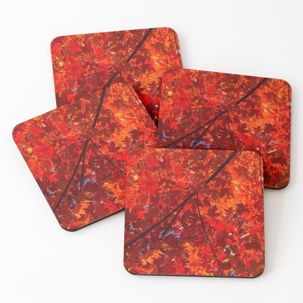 Item preview, Brilliant Red Autumn Under the Maple Tree designed and sold by Georgia Mizuleva.