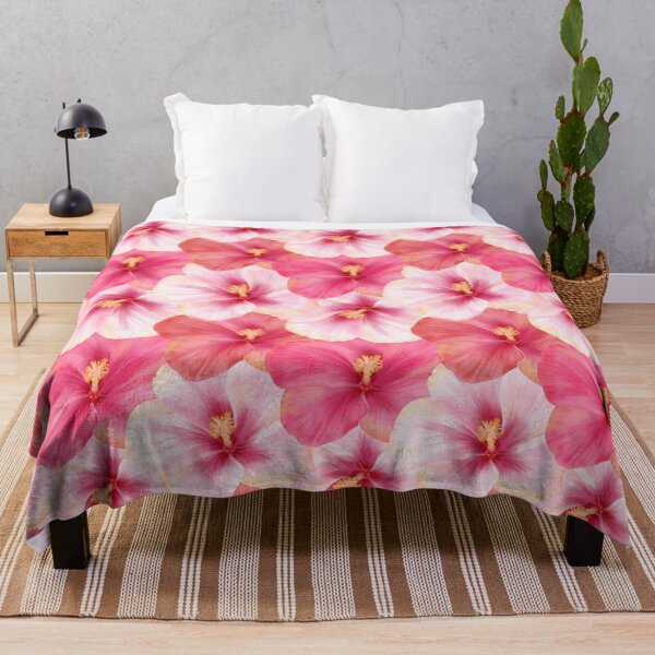 Item preview, Pink Tropical Hibiscus Flowers designed and sold by WildAliceArt.