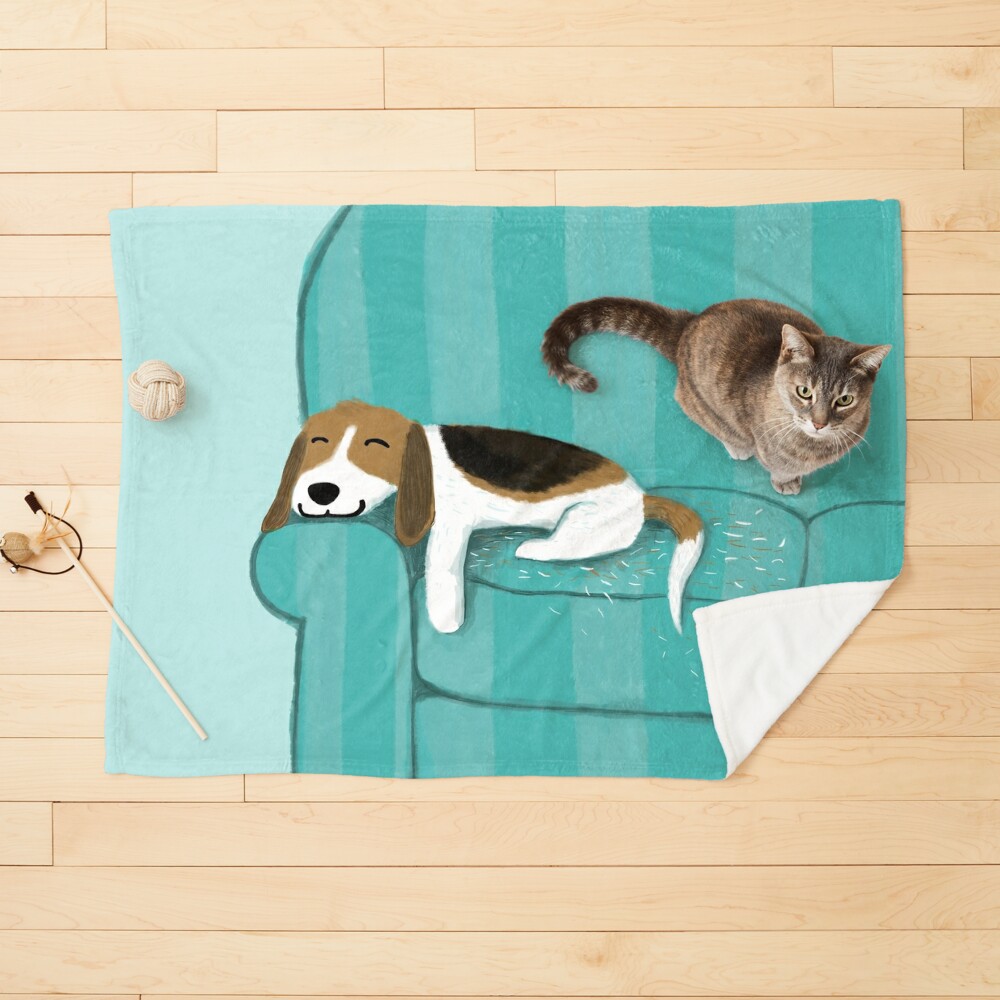 happy-couch-dog-cute-beagle-pet-blanket-for-sale-by-shortcoffee