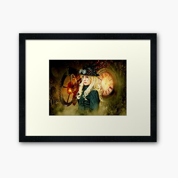 Aperçu de l'œuvre Steampunk | Engrenage Steampunk | Horloge Steampunk | Fille Steampunk créée et vendue par Gascondi.