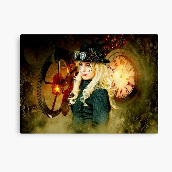 Aperçu de l'œuvre Steampunk | Engrenage Steampunk | Horloge Steampunk | Fille Steampunk créée et vendue par Gascondi.