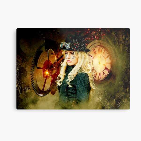 Aperçu de l'œuvre Steampunk | Engrenage Steampunk | Horloge Steampunk | Fille Steampunk créée et vendue par Gascondi.