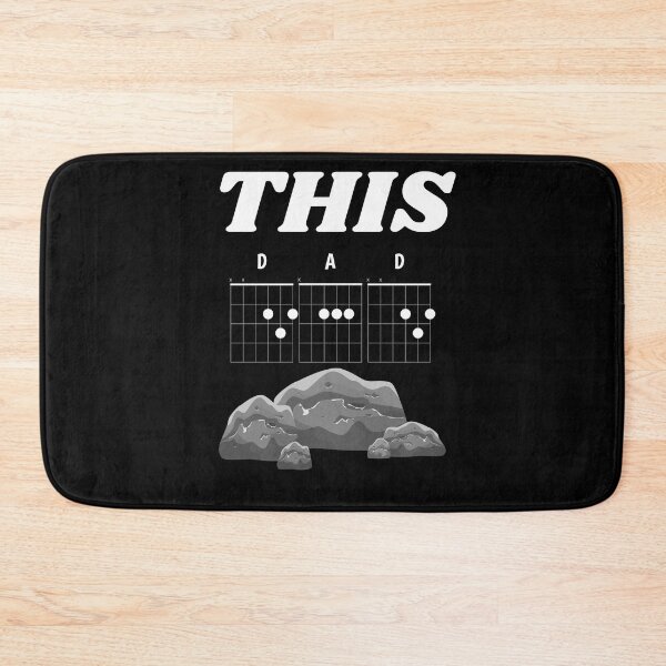 Item preview, Funny This Dad Rocks  D A D Guitar Chords 4 Animated Rocks Rock and Roll Metal Gift for Fathers Day  or Birthday designed and sold by podguy.