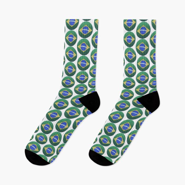 Item preview, Brazil Flag Rounded - Squares Pixel  designed and sold by MoonElite.