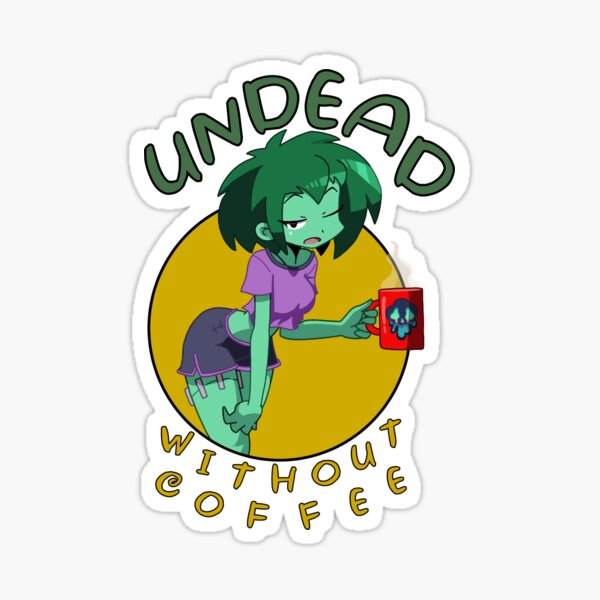 Item preview, Undead Without Coffee designed and sold by Pherf-the-Clown.