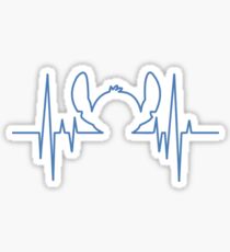 Stitch heartbeat Sticker