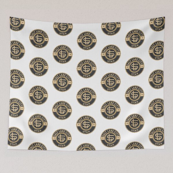 Item preview, Salt Lake City - Vintage circular badge design with grunge textures overlay designed and sold by Rhu Creations.