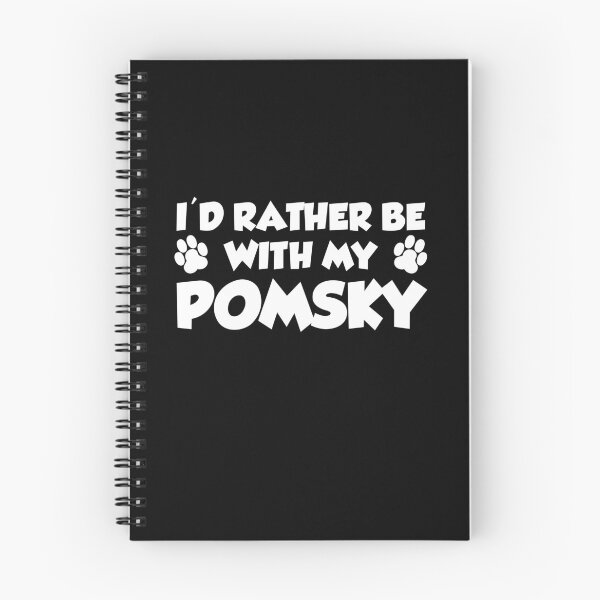 Item preview, I'd Rather Be With My Pomsky Paw Print designed and sold by jaycartoonist.