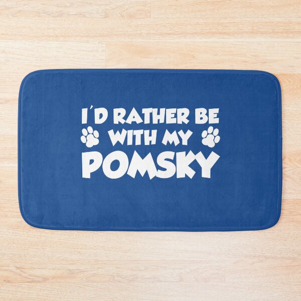 Item preview, I'd Rather Be With My Pomsky Paw Print designed and sold by jaycartoonist.