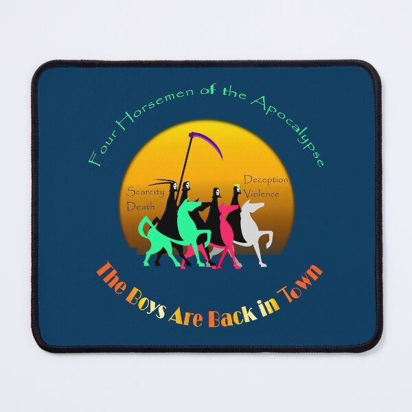 Item preview, The Boys Are Back in Town: Four Horsemen of the Apocalypse designed and sold by Sanctum Icons.