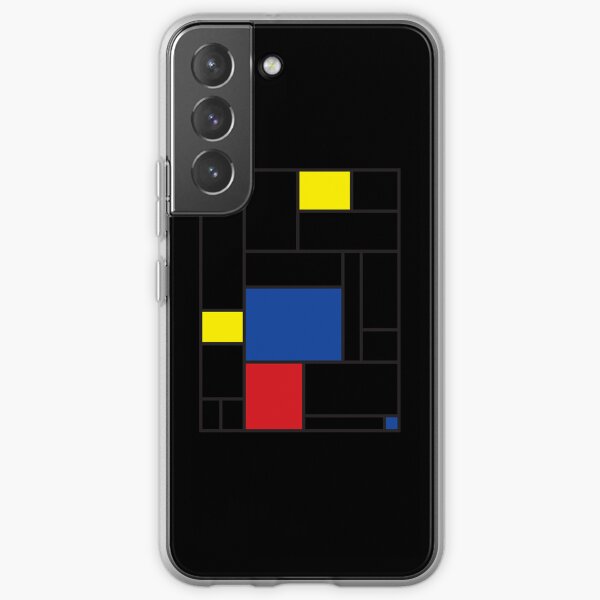 Mondrian Minimalist De Stijl Modern Art Ii © Fatfatin Sticker Samsung Galaxy Soft Case