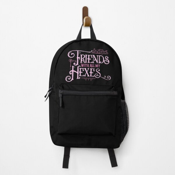 Item preview, Friends with All My Hexes - Pink on Black designed and sold by AliceQuinn.