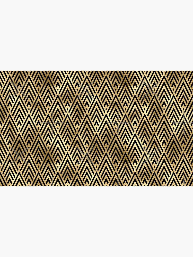 gold black fan pattern,art deco geomtric pattern,elegant pattern by love999